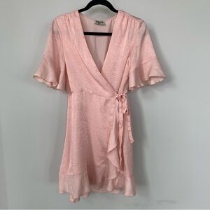 Show Me Your MuMu Pink Wrap Dress